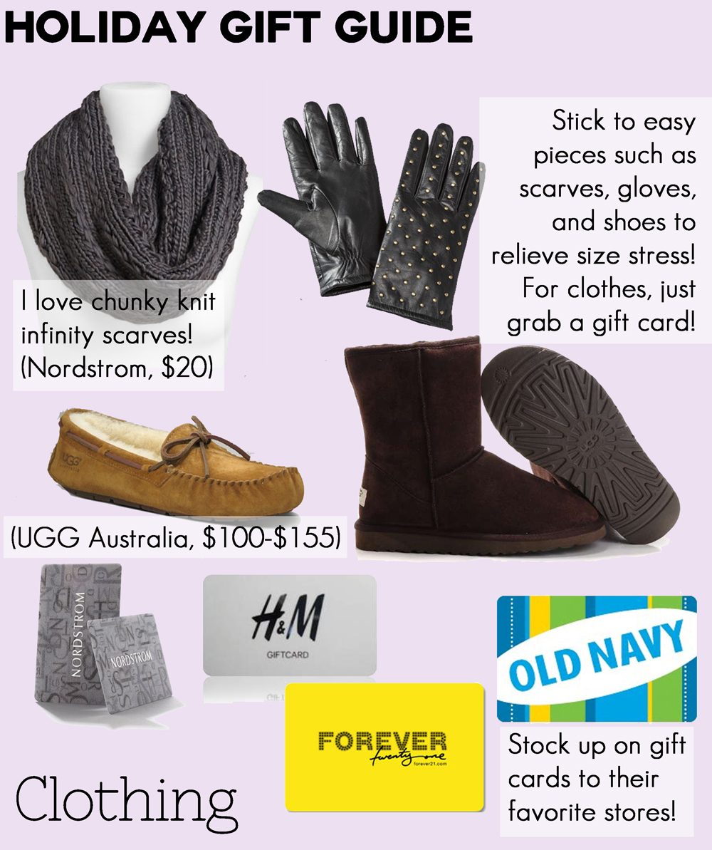 Holiday Gift Guide Clothing and Shoes