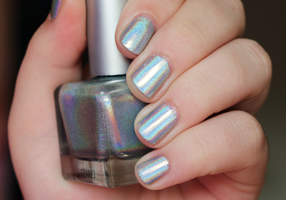 7. Holographic Silver Nail Polish - wide 3