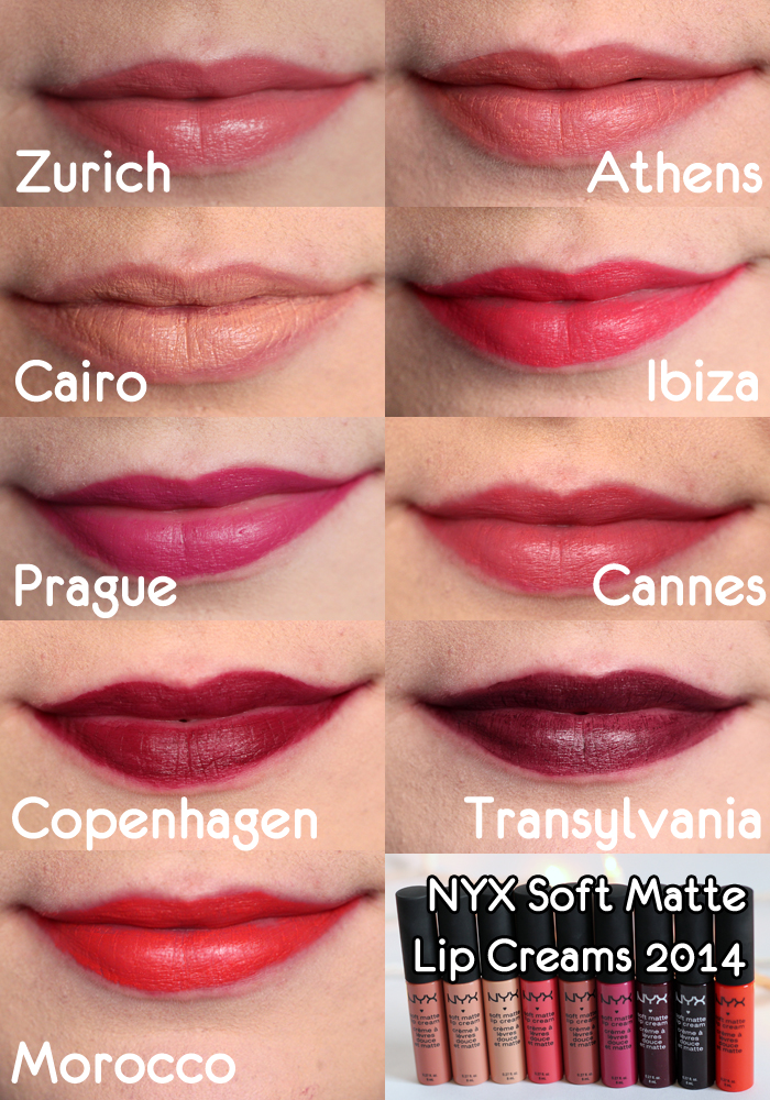 grot bewonderen Storing NEW NYX Soft Matte Lip Cream Shades for 2014! (Swatches)