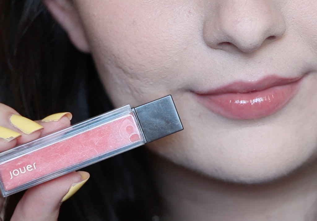 Jouer Moisturizing Lip Gloss in Tender Swatch Review