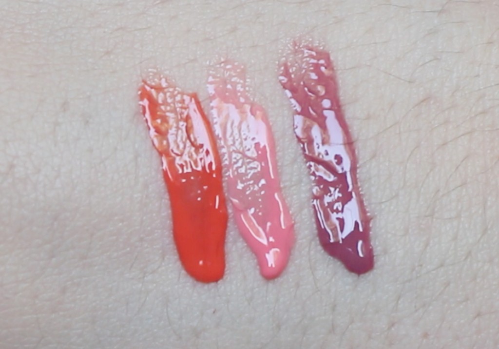 NYX Butter Gloss Cherry Cheesecake Apple Strudel Angel Food Cake Swatch Review