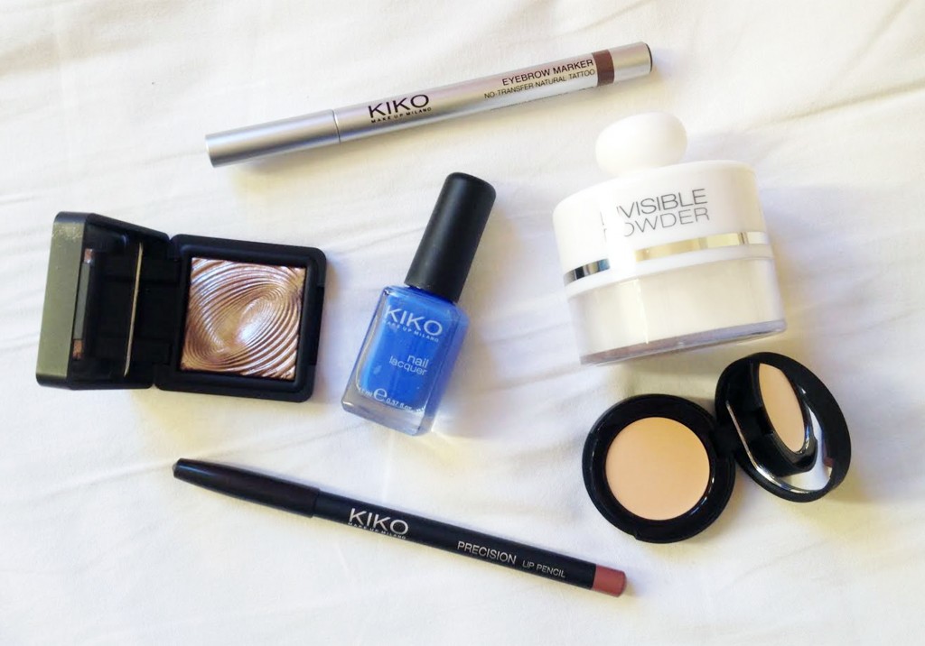 Kiko Cosmetics Italian Makeup Haul Invisible Powder Brow Marker Concealer Water Eyeshadow Nail Polish Lip Liner