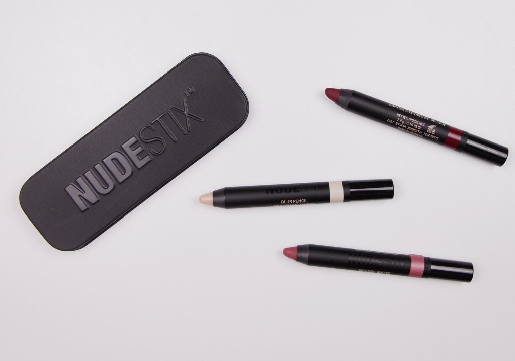 NUDESTIX Intense Matte Lip + Cheek Pencil Review Purity Raven Blur Pencil