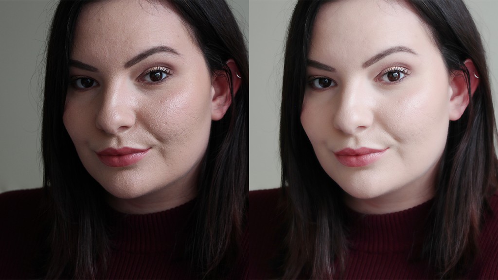 Smooth Blur Skin Photoshop Tutorial Before and After