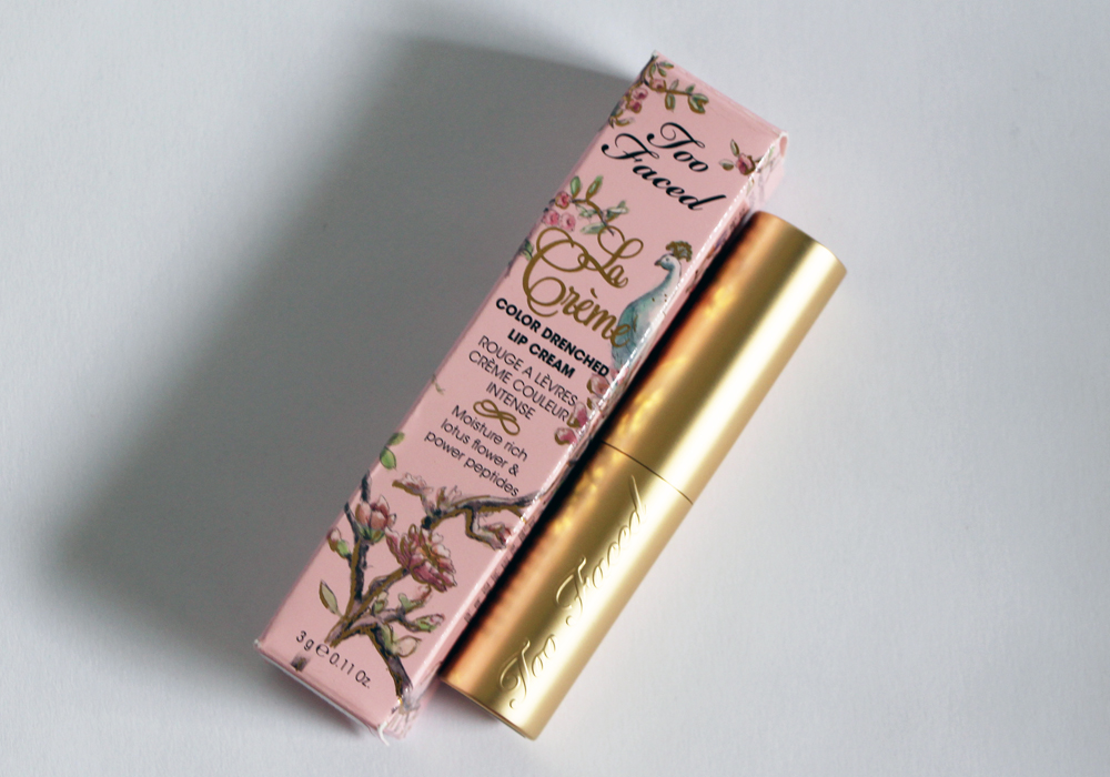 Too Faced La Creme Color Drenched Lip Cream in Cinnamon Kiss Review